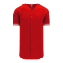 Athletic Knit Full Button Baseball Jersey with Braided Trim (BA5500)